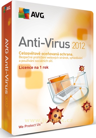 AVG antivirus 2012 pro 3 PC na 12 měsíců